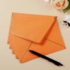 European Style Gold Edge Invitation Envelope with Handwritten Greeting Card & Customizable Logo Option