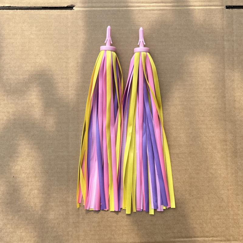 Colorful Tassel Streamers: Decorative Handlebar Ribbons for Children's Balance Cars