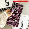 Pink Cherry Blossoms On Black Background Phone Case All Inclusive Film Hard Phone Case, Compatible with iPhone 18 Pro Max 17 16 15 14 13 12 11