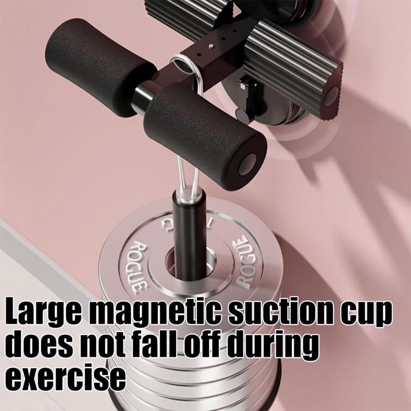 Ab Training Auxiliary Device, Portable Sit Up Exercise Equipment with 2 Strong Suction Cups and Adjustable Foot Holder