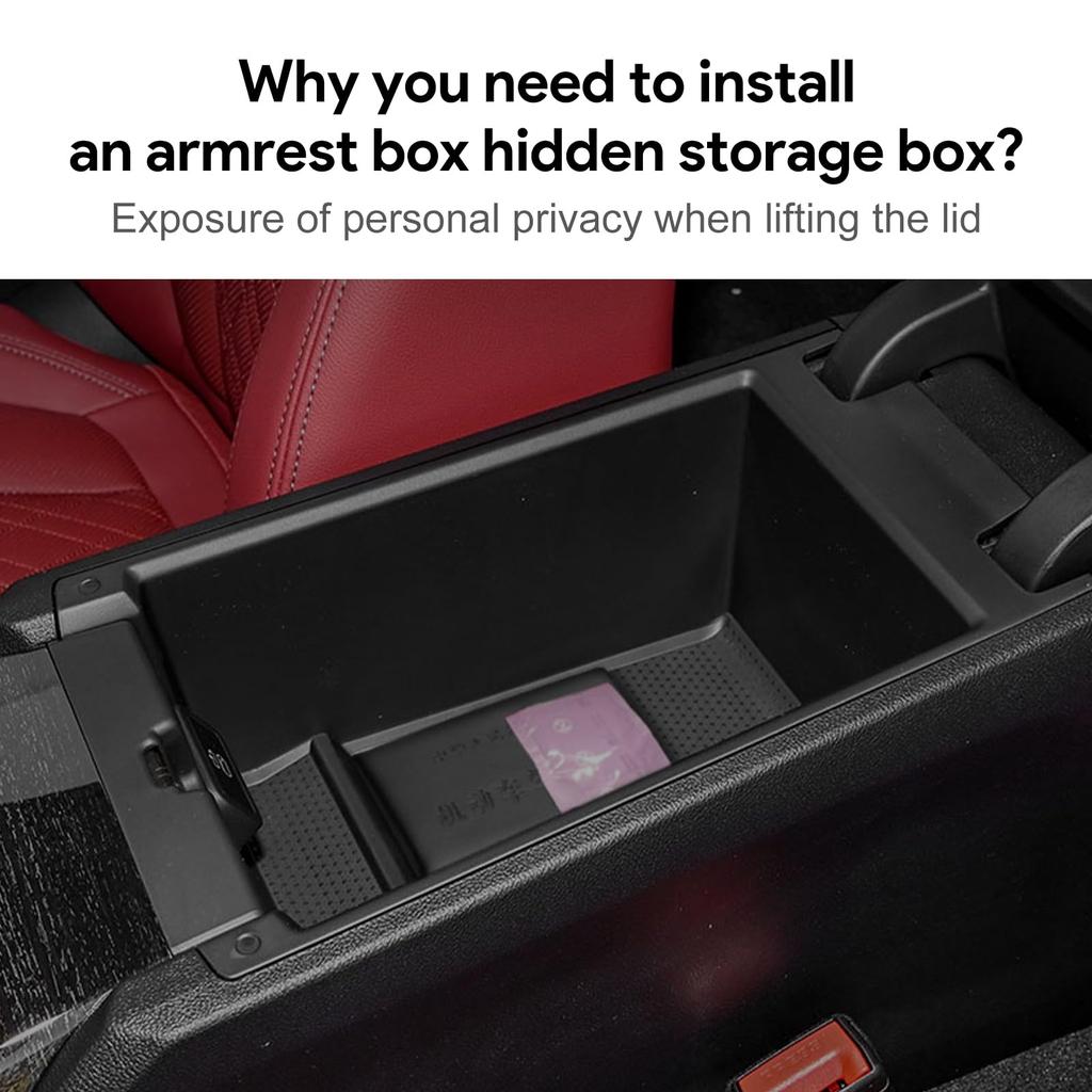 FDAIUN Car Armrest Interior Storage Box for BMW 3 Series 4 Series and G26 Hidden Design for Privacy Protection and Valuable Item Multifunctional Car