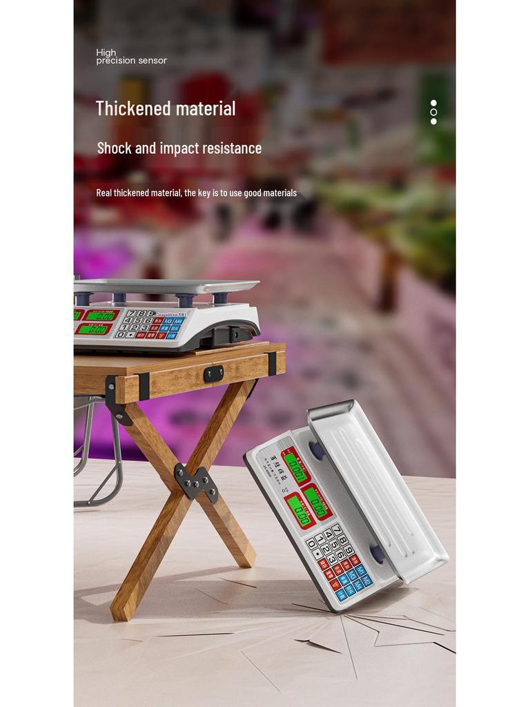 Compact Electronic Scale for Business or Home Use - Precise Weighing for Vegetables, Street Stalls, and Kitchen