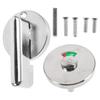 Heavy Duty Metal Door Lock for Bathroom Shower Cubicle with Dual Color Indicator Green Red Occupied Vacant Sign Commercial