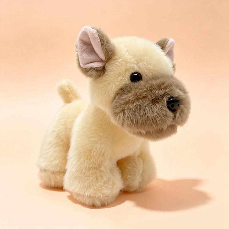 Cute Plush Toy of A Realistic Little Dog, Such As A Corgi or Shiba Inu.Cute Plush Toy of A Realistic Little Dog, Such As A Corgi or Shiba Inu