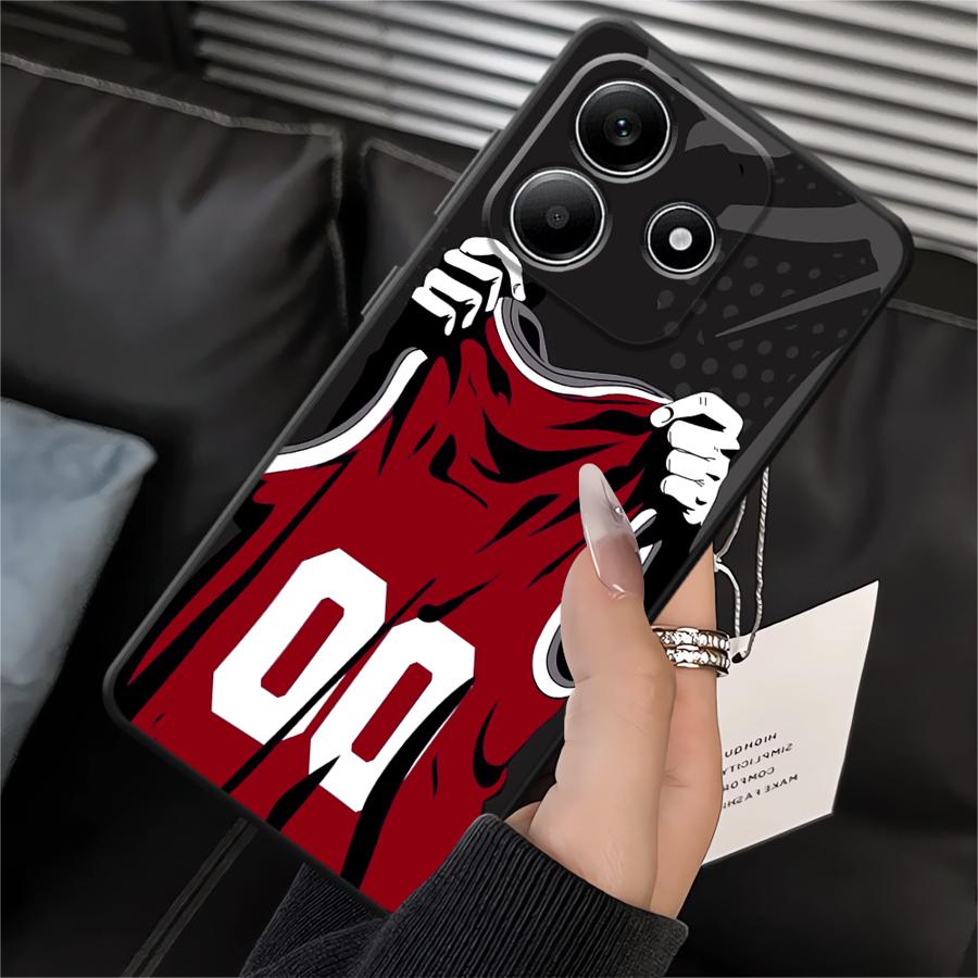 Jersey Numbers Phone Cover Case for Xiaomi Redmi Note 14 10 12 11 Pro A1 A2 A3 12C 13C 13 Pro Plus 9 8 7 A4 A5 11S 14C 12S K40