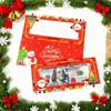 Santa Christmas Money Holder - Cartoon Holiday Wallet for Banknotes & Cards Festive Cash Keeper with Gift Pocket