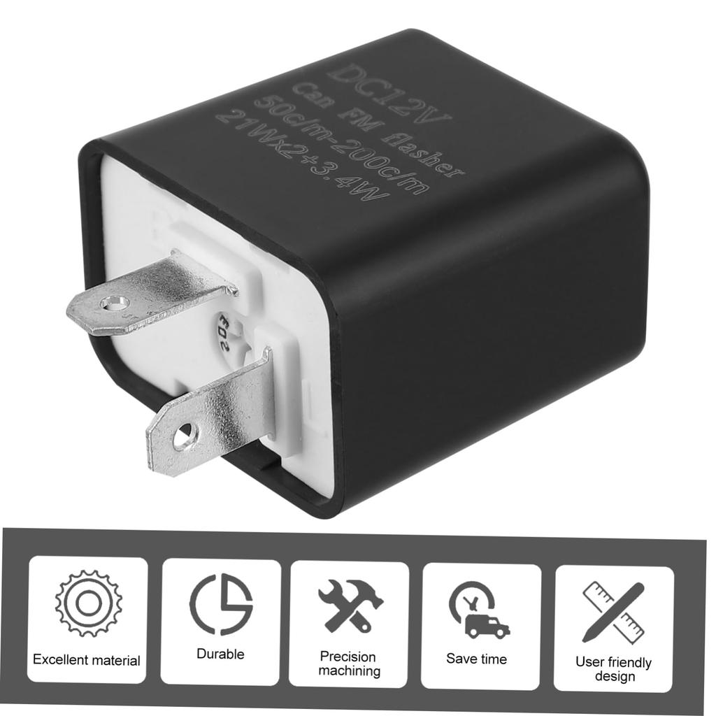 VICASKY 8pcs Relay Led Flashlight Motorcycle Turn Signal Motorcycle Turn Light Bike Switch Adjustable Plastic Flasher