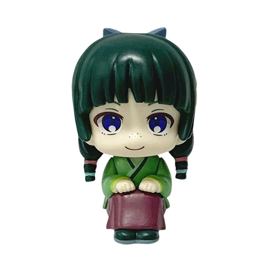 9cm Wersja Q Pamiętniki Aptekarza Maomao Jinshi Mini Figurka Anime Gadżety Kawaii Ozdoby na Biurko Samochód Model Prezenty