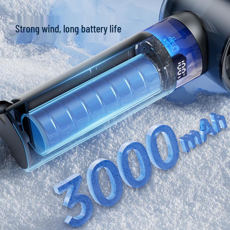 High-Speed Portable USB Handheld Fan with Carabiner and Cold Compress Feature
