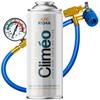 Climeo 400ml + Manguera con Manómetro - Refrigerante Ecológico R134A/R12 | Servicio Autónomo de Aire Acondicionado