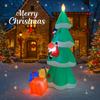 8.2FT Inflatable Christmas Toy Tree Set Santa Snowman Gift Box Xmas Yard Decorations Supplies LED Lit Home Ornament Festive Gift