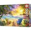 Puzzle - EDUCA - Plage d'Amour - 1000 pièces - 68x48 cm - Pour adultes - Thème nature