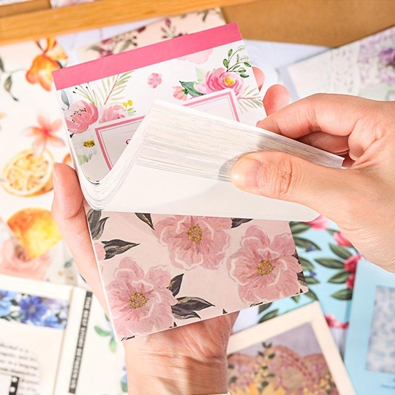 100 pcs Vintage Flowers pattern material paper DIY Decoration Scrapbook background paper for Junk Journal craft paper
