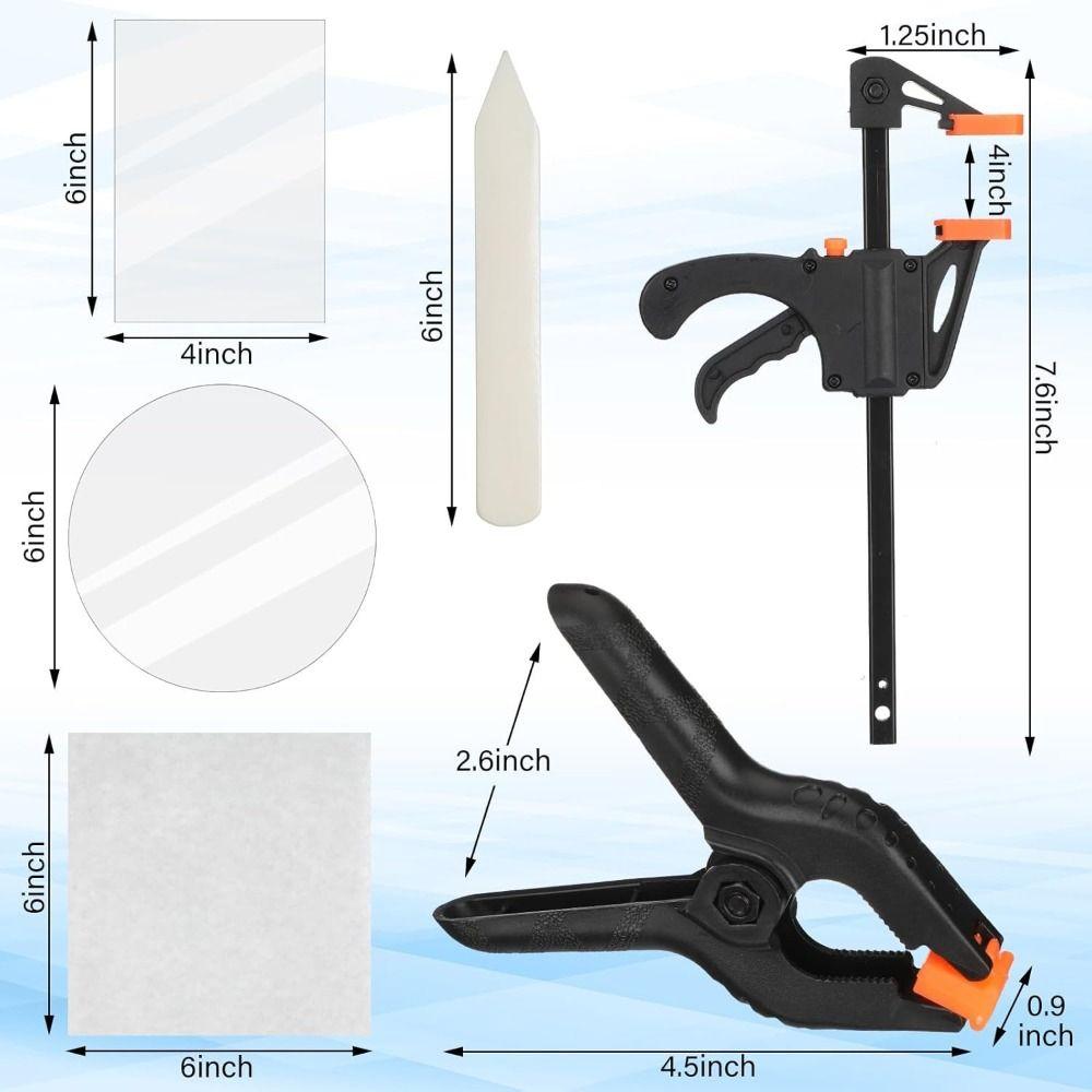 52pcs Precision Support Card Flattening Kit Clear Acrylic Rounds Card Care Tool TCG Collectors