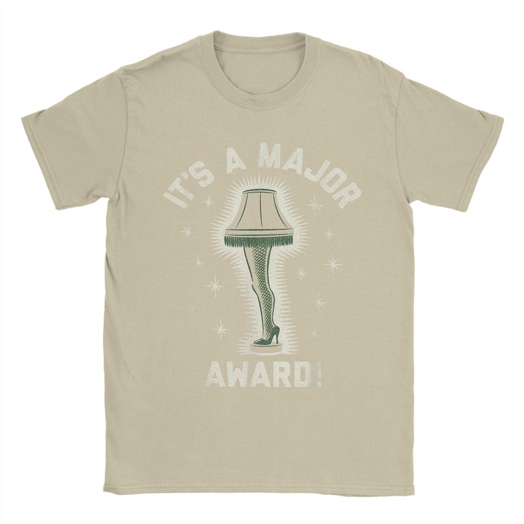 Men A Christmas Story It's A Major Award T Shirt  Pure Cotton Clothes Novelty Short Sleeve O Neck Tee Shirt Plus Size T-Shirt