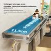 Bathroom Aluminum Wall Mounted Shower Rack Multifunctional Kitchen Storage Basket Toilet Accessories