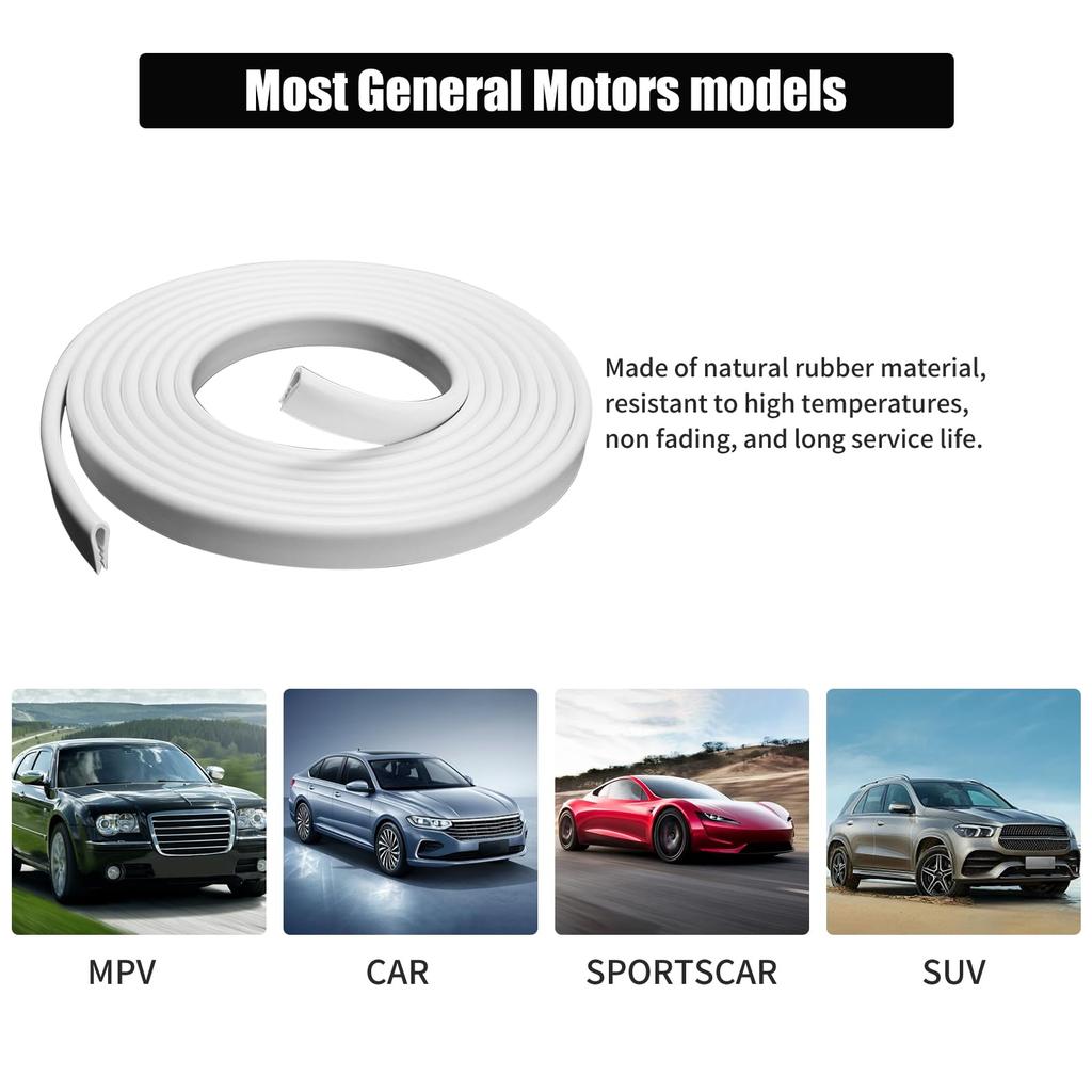 Car Door Molding, Car Door Edge Protector, Length 5m, U-shaped