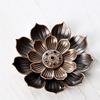 Lotus Alloy Multi-Hole Incense Holder and Burner for Aromatherapy