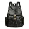 Vintage Girls Backpack Pu Large Capacity Fashion Travel Bag For School And Commuting