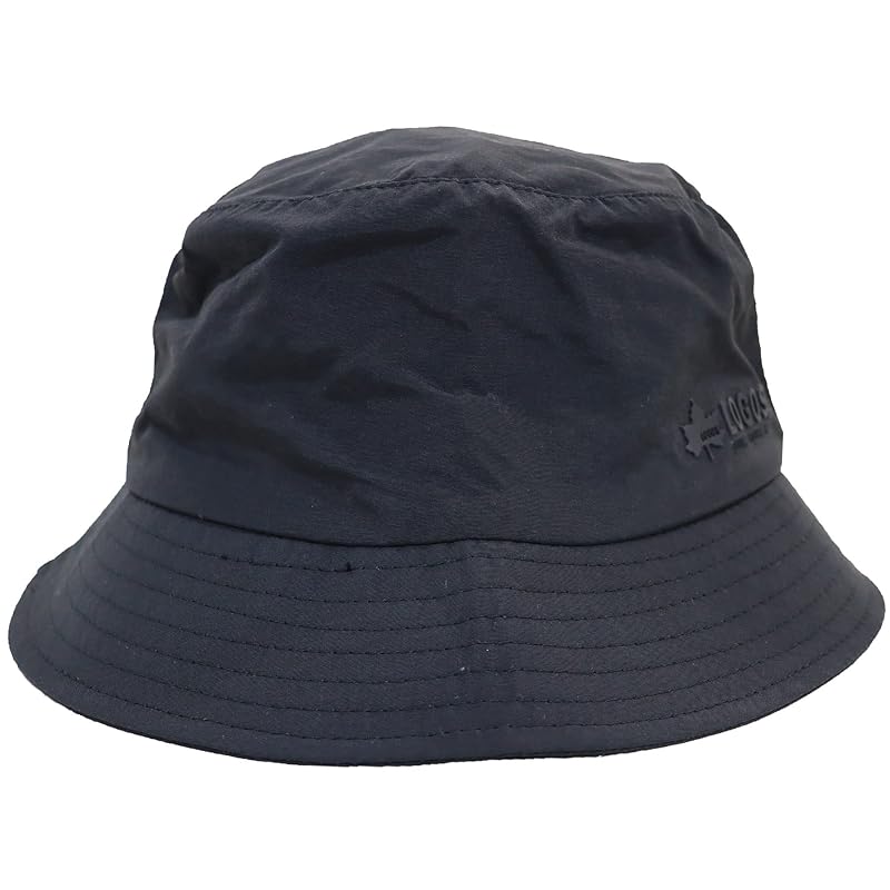 

[Logos] Bucket hat lightweight nylon With chin strap camp black