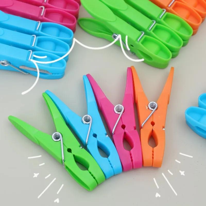 11-18 pz Mollette Colorate in Plastica Pinze per Stendere Antivento Pinzette per Vestiti Calzini Biancheria Intima Asciugamani Pinze Multiuso Organizzazione Casa