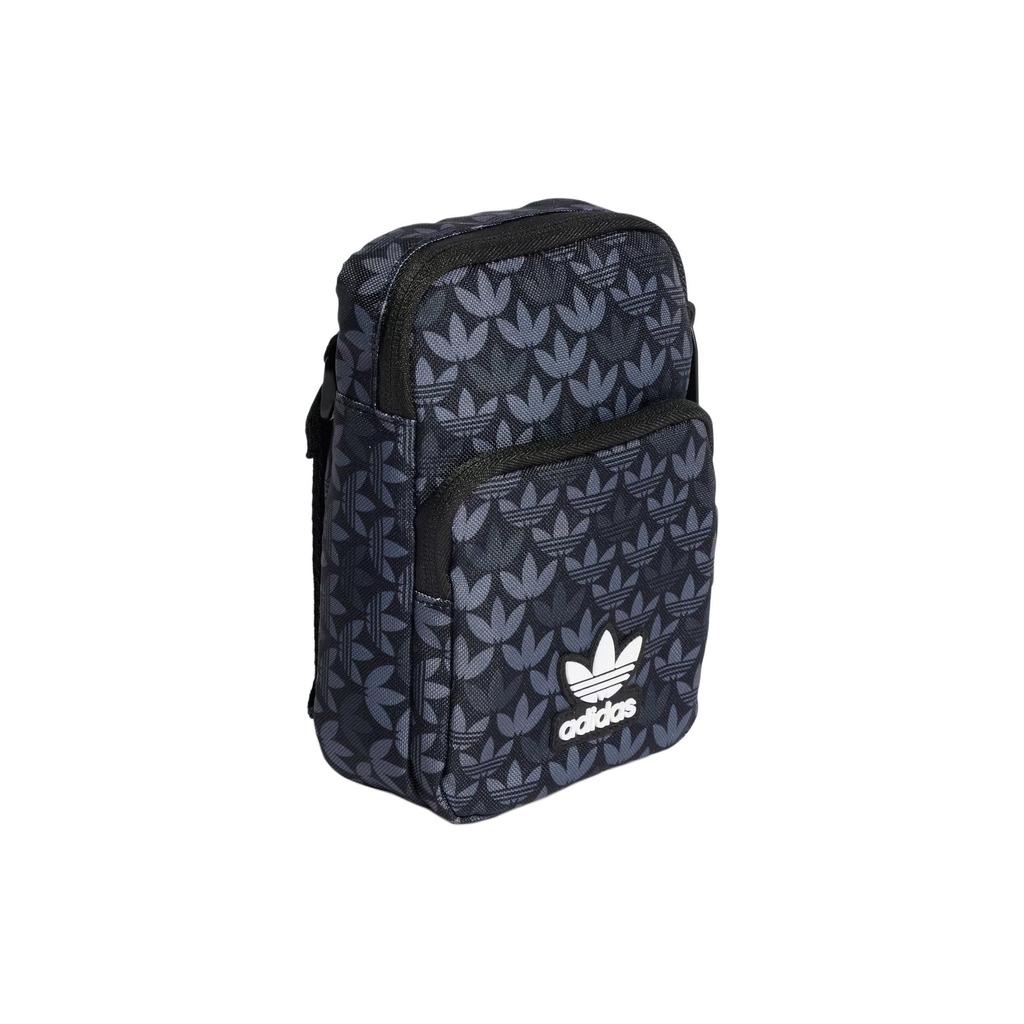New Adidas Originals Recycled Polyester Plain Weave Fabric Crossbody Bag, Shoulder Bag Regular Unisex Black IU0011