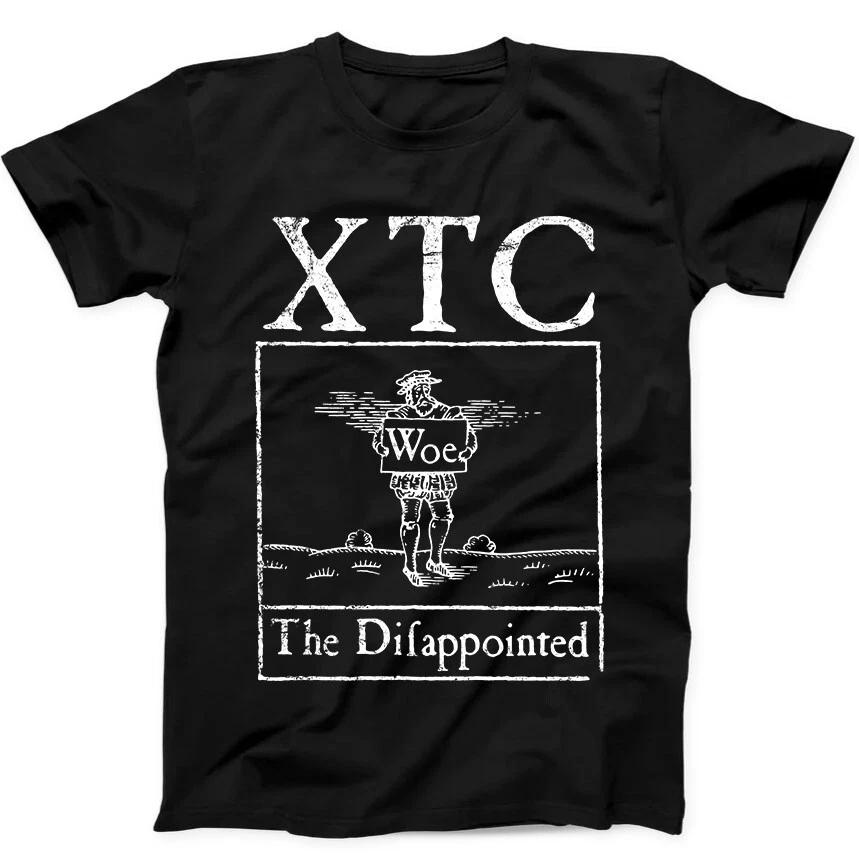 XTC The Disappointed Панк-рок Музыкальный Подарок Футболка Черная Футболка 379 XL