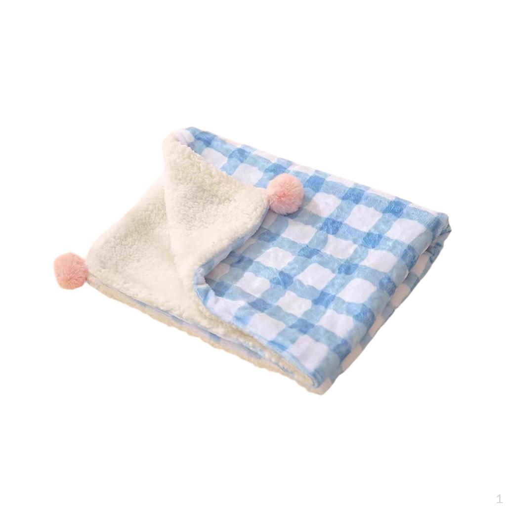 Fleece Cat And Dog Bed Mat, Washable Kennel Pad for Pets