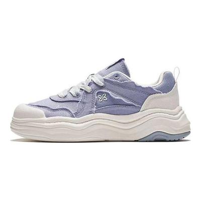 Lifestyle Series Lava Cake Non-Slip Wear-Resistant Breathable Low-Top Skate Shoes Women Sneakers Purple 122428060-3
