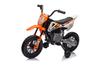 12V Kids Electric Motorbike, Kids Electric Ride on motorcycle w/ Twist Grip Throttle, Training Wheels, Orange