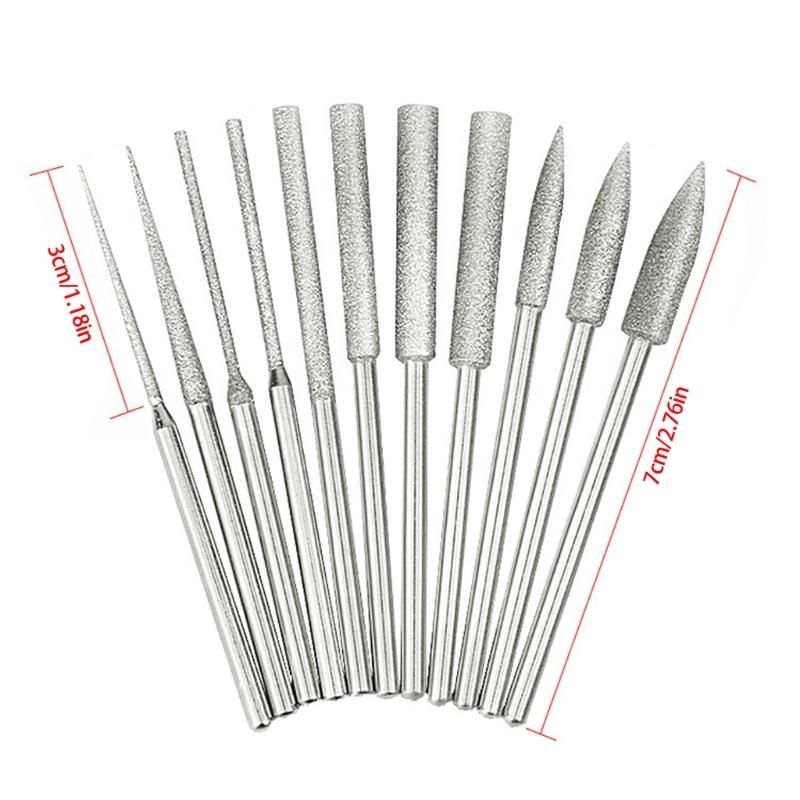 Upgrades Diamonds Rotary Tool Bits Glass Polishing Tool Ceramic Grinding Bit for Internal Grinding & Dressing In Abrasive