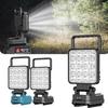 For With USB Work Light 18V Lithium Battery Camping Flashlight Lantern Lamp Tool Lights Outdoor Emergency LED Spotlight Y6K3