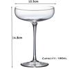 2PCS 185ML Coupe Cocktail Glass Martini Glass Crystal Set of 2