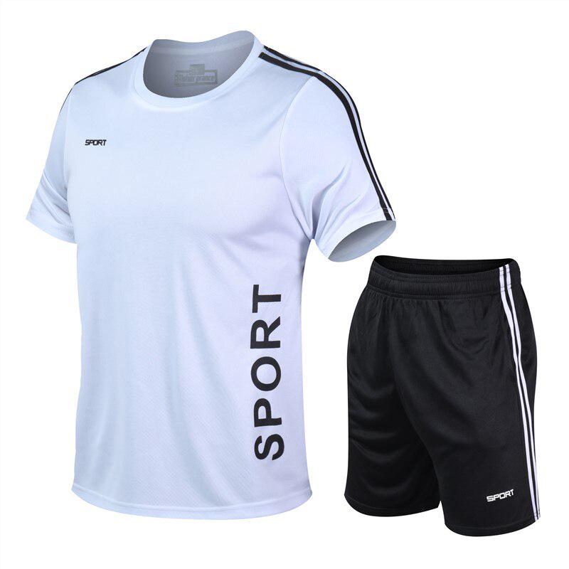 Casual Men Sets Summer Mens Tracksuit Male Sports Suit Two Piece Set 