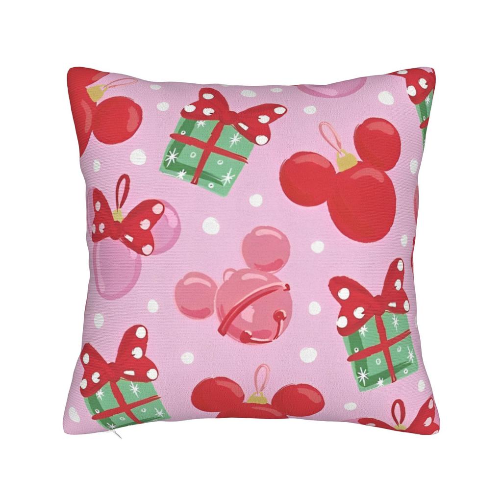 Mickey Mouse Kuddfodral Polyester Kudde för Soffa Söt Känd Tecknad, Avslappnade Kuddfodral
