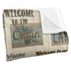 JQ Licensing Jl-Jp Welcome To The Cabin Lake Signs Silky Supersoft Blanket