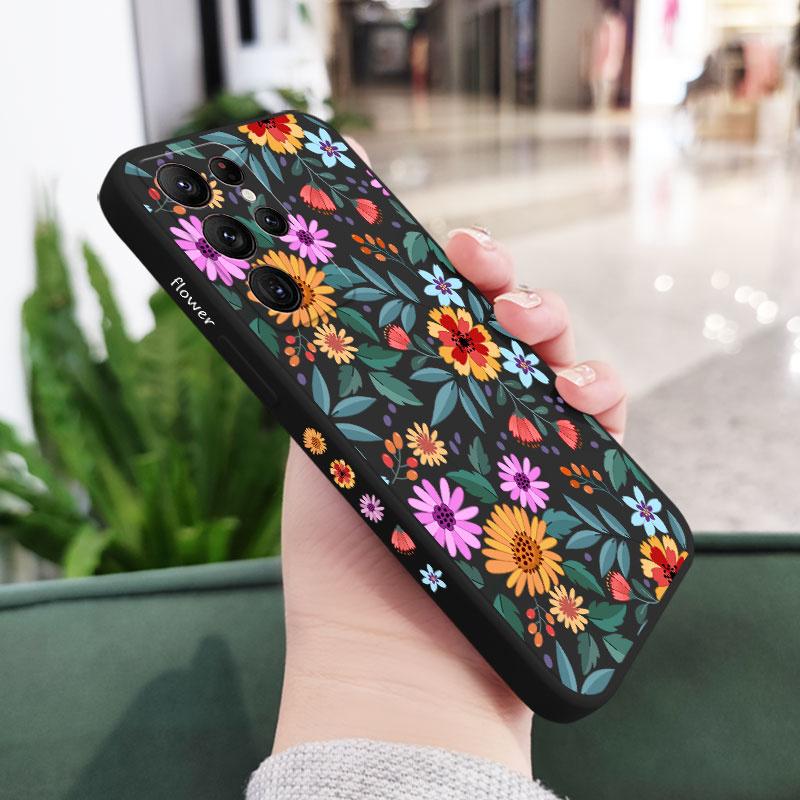 

Showy Flowers Phone Case For Samsung Galaxy S26 Plus Ultra Silicone Cover Galaxy S26 Ultra