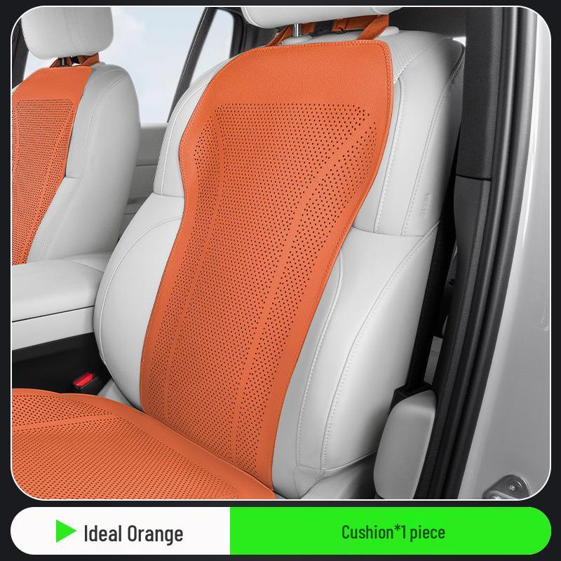Universal Perforated Breathable Car Seat Cushion for Five-Seat Vehicles - Year-Round Ventilation