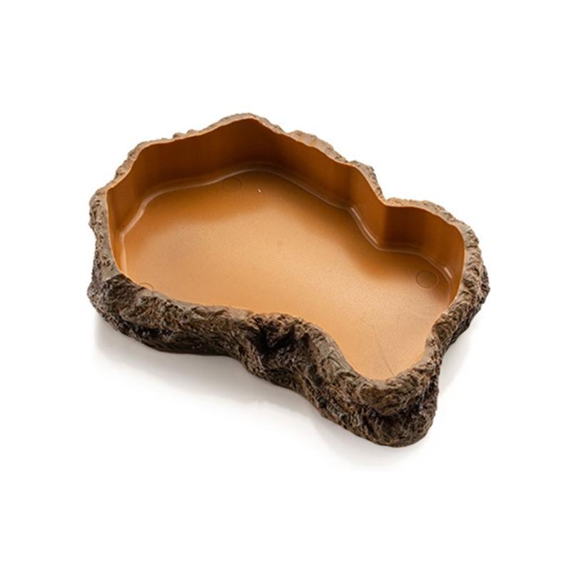 

Pet Reptiles Feeders Bowl Aquariums Basin Food Water Basin Reptiles Turtle Tortoises Lizards Escape Proof Supplies