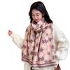 New Scarves For Women In Autumn And Winter Fashionable Cashmere Scarves Floral Prints Warm And Thickened Shawls
