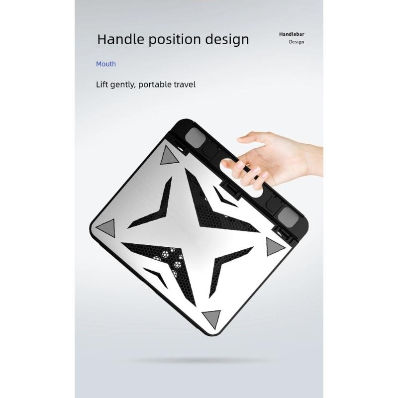 Tragbarer Aluminium-Laptopständer, höhenverstellbarer Desktop-Notebook-Halter, kompatibel mit Geräten