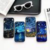 V-Van G-Gogh The Starry Night   Phone Case Silicone Soft For IPhone 17 16 15 14 13 12 11 X XR Plus Pro Max Plus