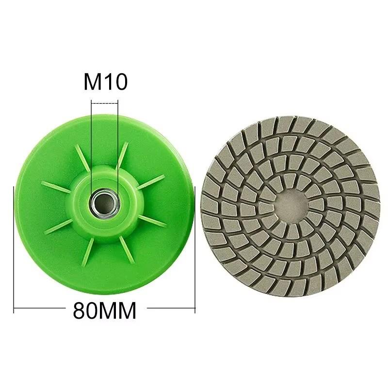 

80mm 3Inch Diamond Grinding Disc M10/M14/M16 Angle Grinder Polishing Pad Wet Dry Buff Disc Abrasive for Tile Trimming Polishing