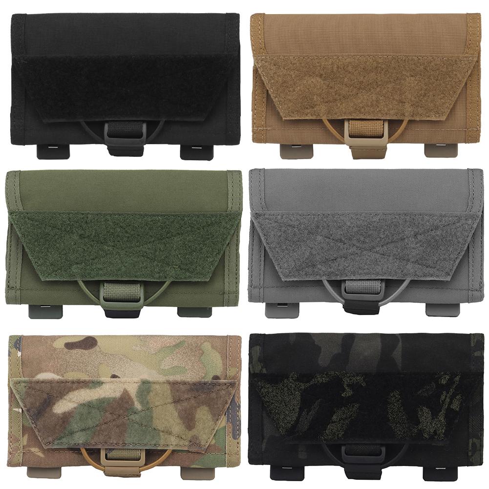 

Сумка для мобільного телефону Еластичні стрічки Тримач сумки для телефону Вбудовані пластикові стрічки Тактичний жилет Тримач телефону Мисливський жилет Аксесуари хакі