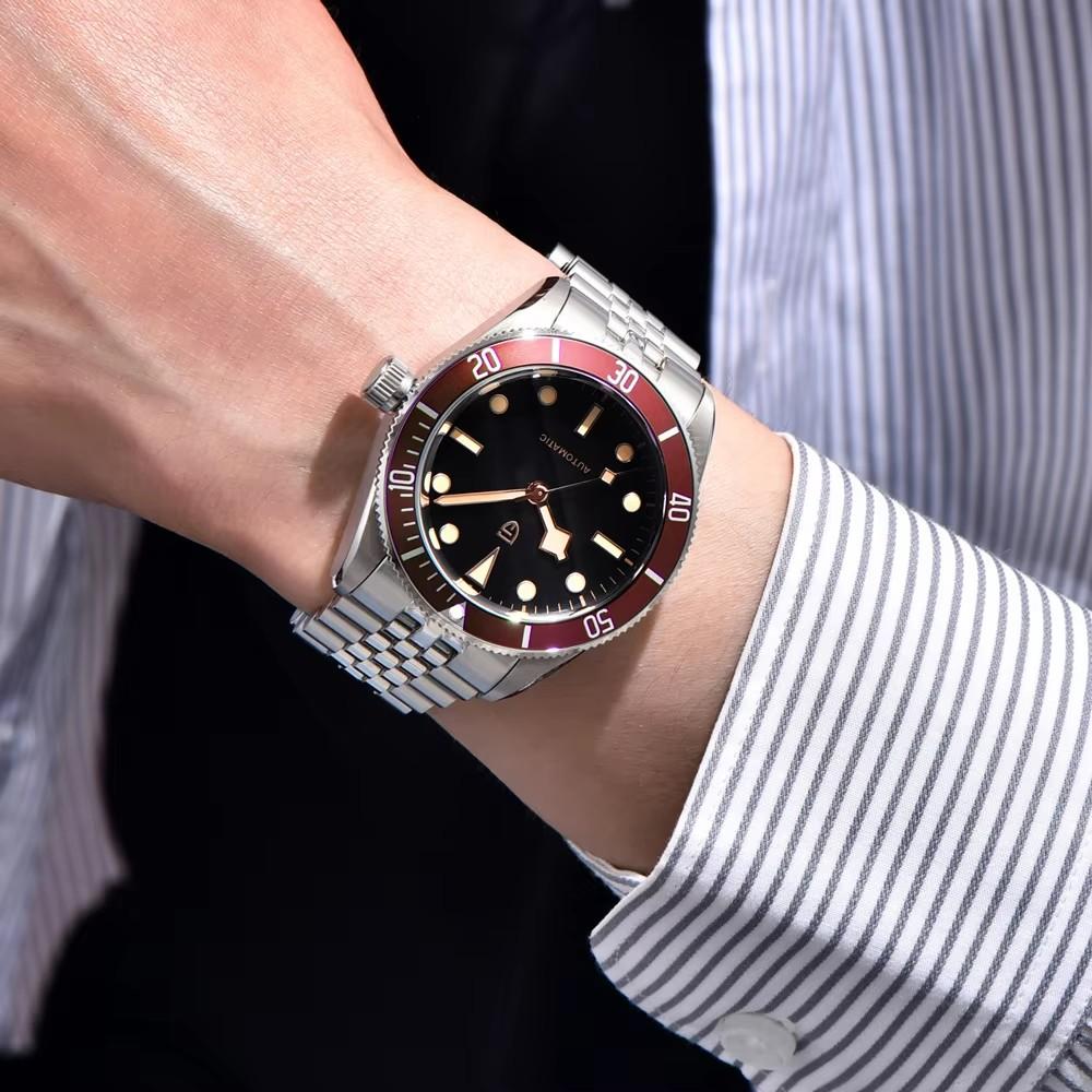PAGANI DESIGN BB58 Retro Mens Watches Luxury Automatic Watch For Man Mechanical Wristwatch AR Sapphire Waterproof Men Gift