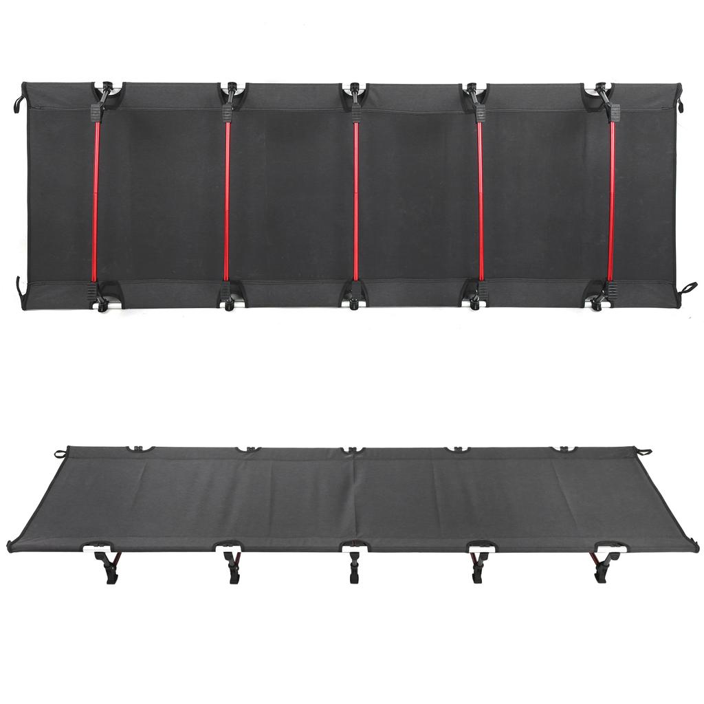 Outdoor Foldable Bed Camping Portable Aluminum Alloy Sleeping Cot with Storage Bag
