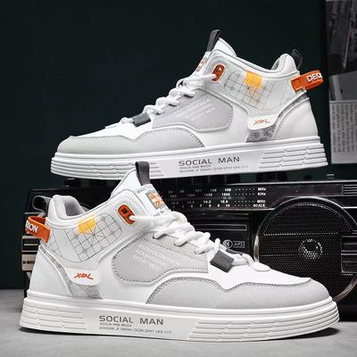 Canvas High Cut Winter New Autumn Sports and Leisure Student Men's Board Shoes Versatile Trendy Shoes Mens Sneakers 2024