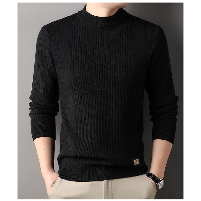 Herrenpullover Herbst Herrenbekleidung Strickwaren Rundhalsausschnitt Locker Jugendlich Europäisch und Amerikanisch Schlichter Casual-Pullover