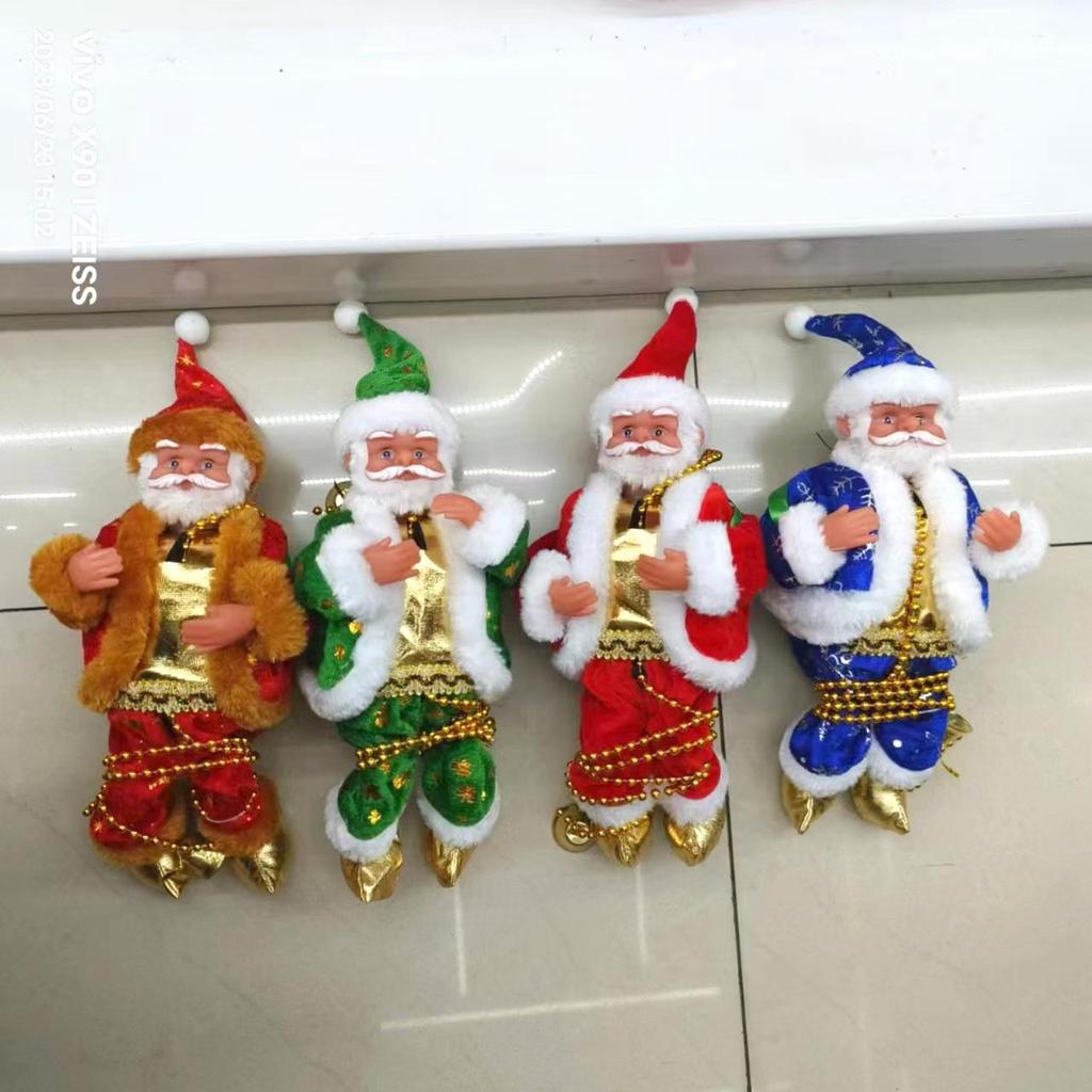Santa Claus Climbing Ladder with Beads - Christmas Decorations & Children's Toy Gift