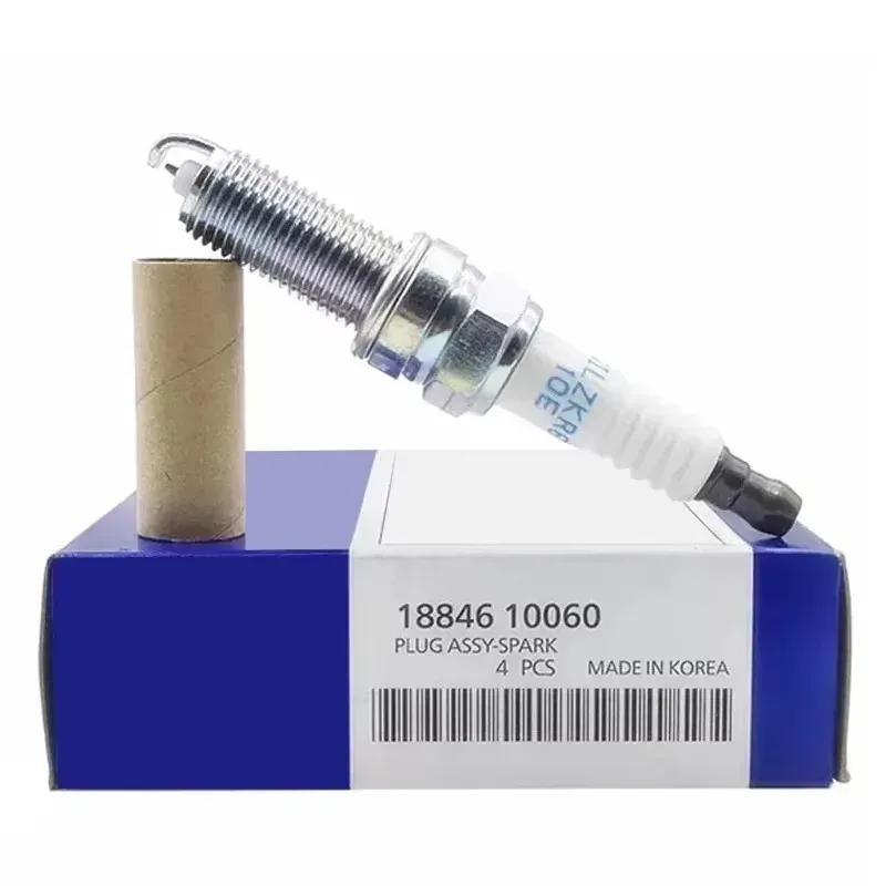 

4/6pcs18846-10060 SILZKR6B10E Iridium Spark Plug FOR 93815 6216 Hyundai I30 IX35 IX40 Kia Rio Soul Accent Veloster SILZKR6B-10E 4pieces